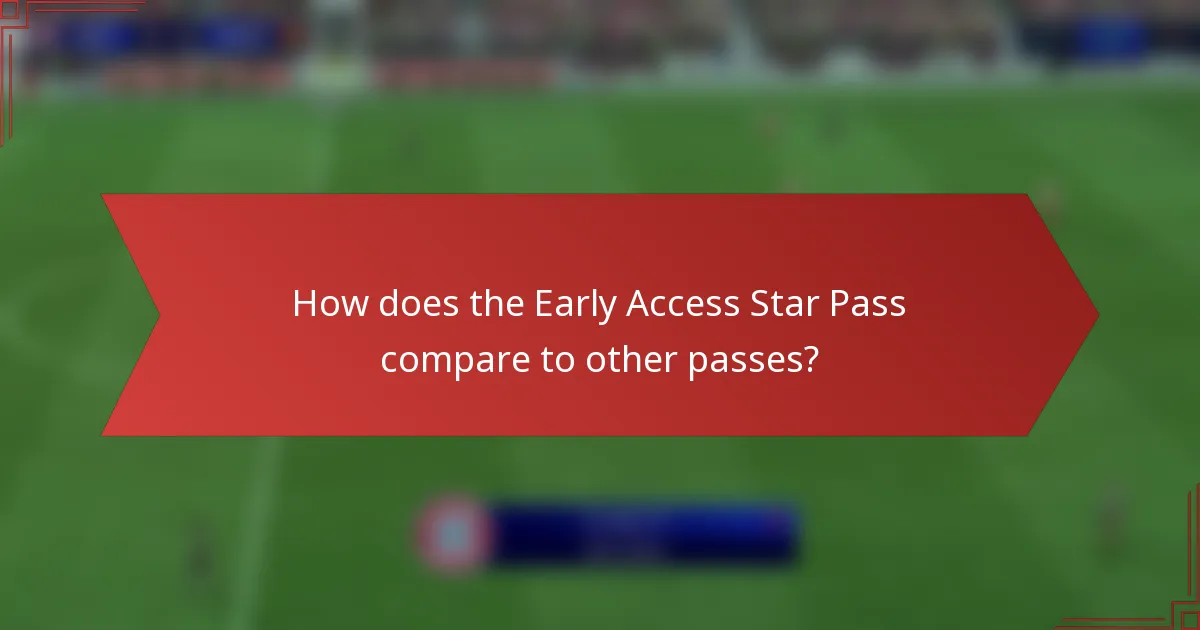 How does the Early Access Star Pass compare to other passes?