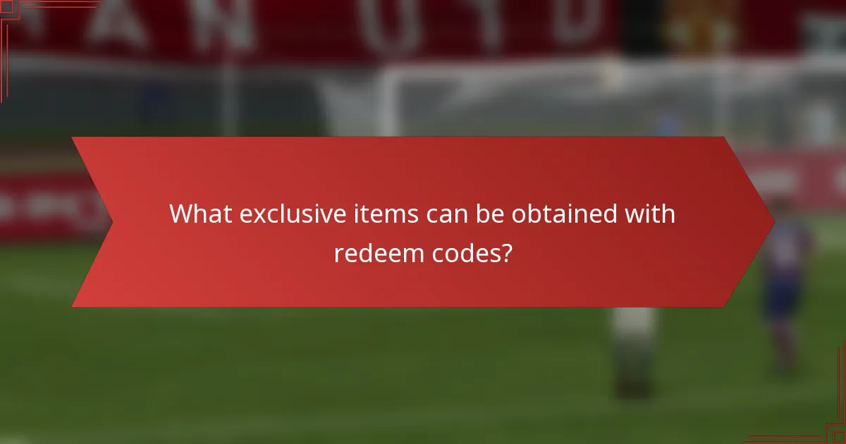 What exclusive items can be obtained with redeem codes?